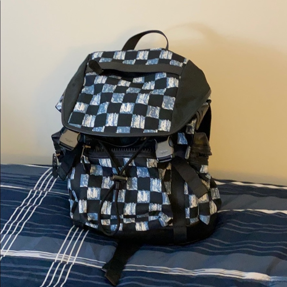 Coach Checkered Backpack